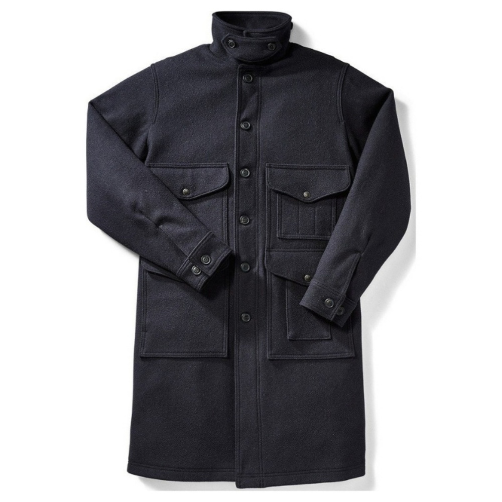 Filson Long Cruiser Navy Coat USA Wool Ranch - Picture 4 of 6